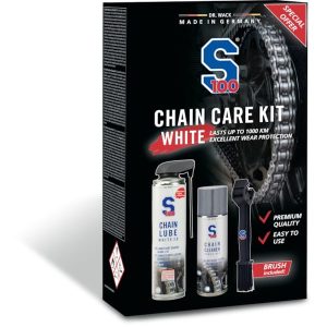 S100 Chain Care Kit White - Комплект за почистване и смазване на мото верига